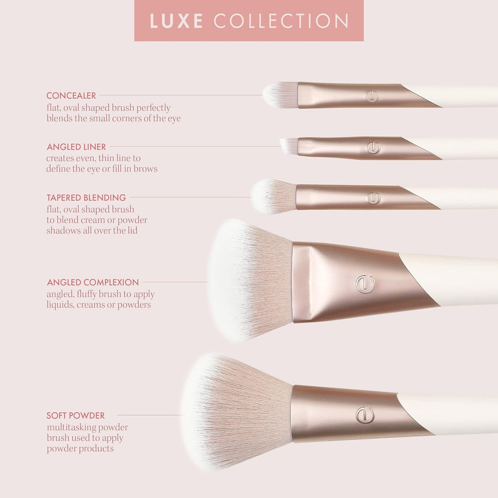 Luxe Natural Elegance Face Makeup & Foundation Brush Set