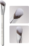 Concealer Brush, under Eye Makeup Small Angled Precision Face Blending Brush, Eye Liquid Cream Foundation Concealer for Dark Circles, Make up Nose Contour Applicator Vegan