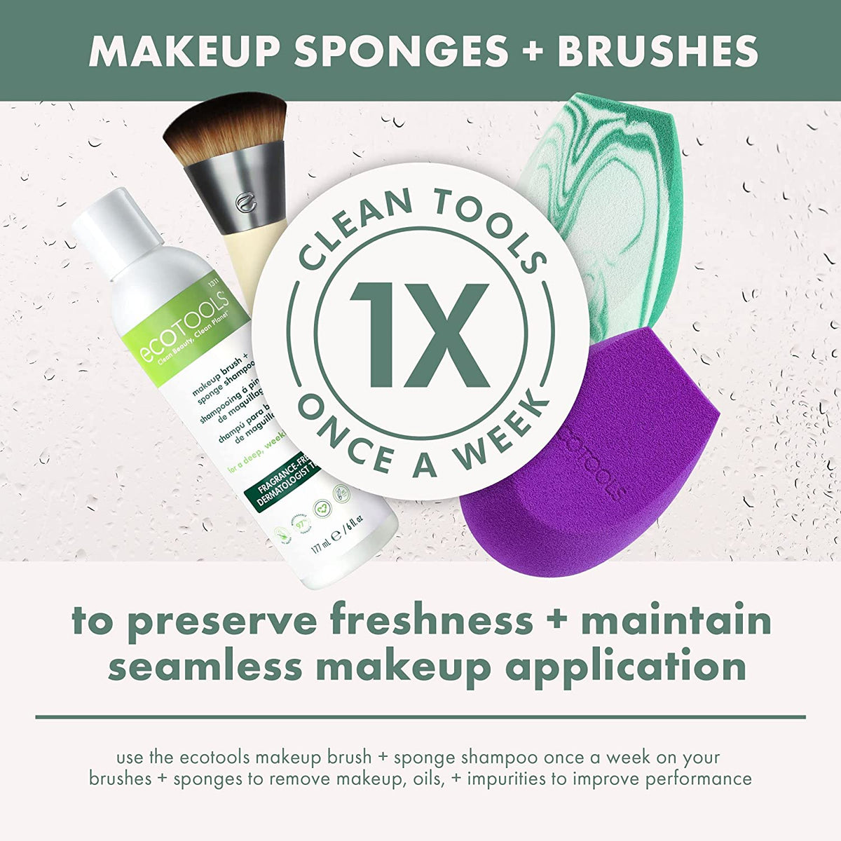 Luxe Natural Elegance Face Makeup & Foundation Brush Set