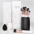 Beauty Travel Brush Set with Case, Pinceaux Maquillage, White
