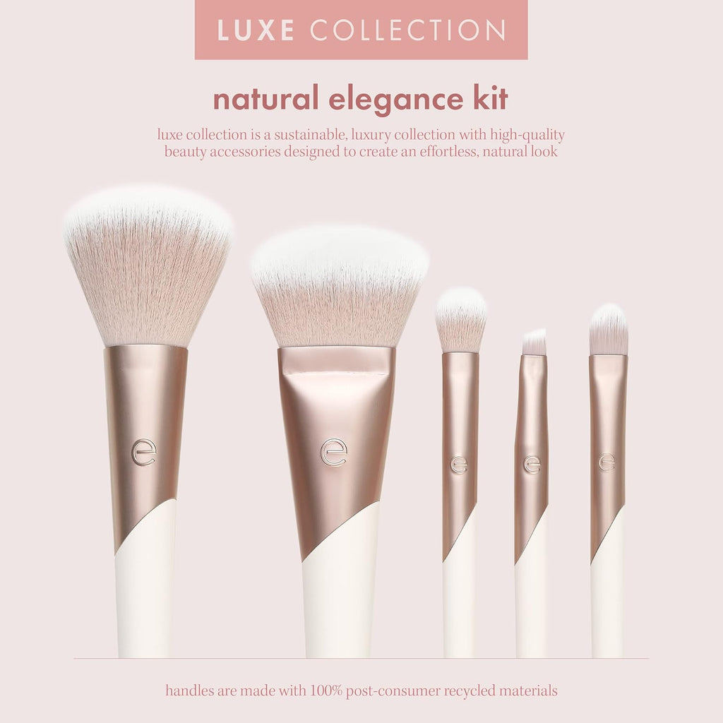 Luxe Natural Elegance Face Makeup & Foundation Brush Set