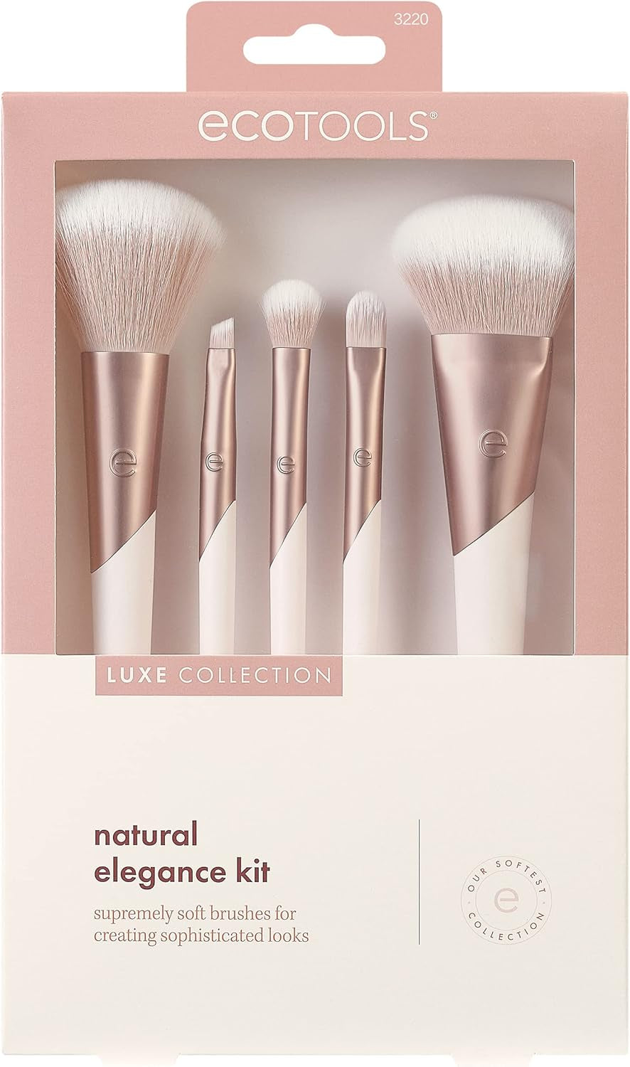 Luxe Natural Elegance Face Makeup & Foundation Brush Set
