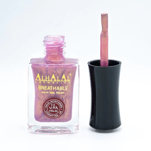 AL-154 SHAJIA Halal Vernis à ongles respirant pailleté Sans alcool et végan