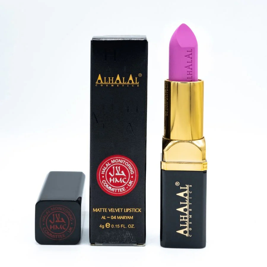 AL-04 MARYAM Rouge à lèvres halal Rose | Mat, végan, sans alcool & certifié HMC