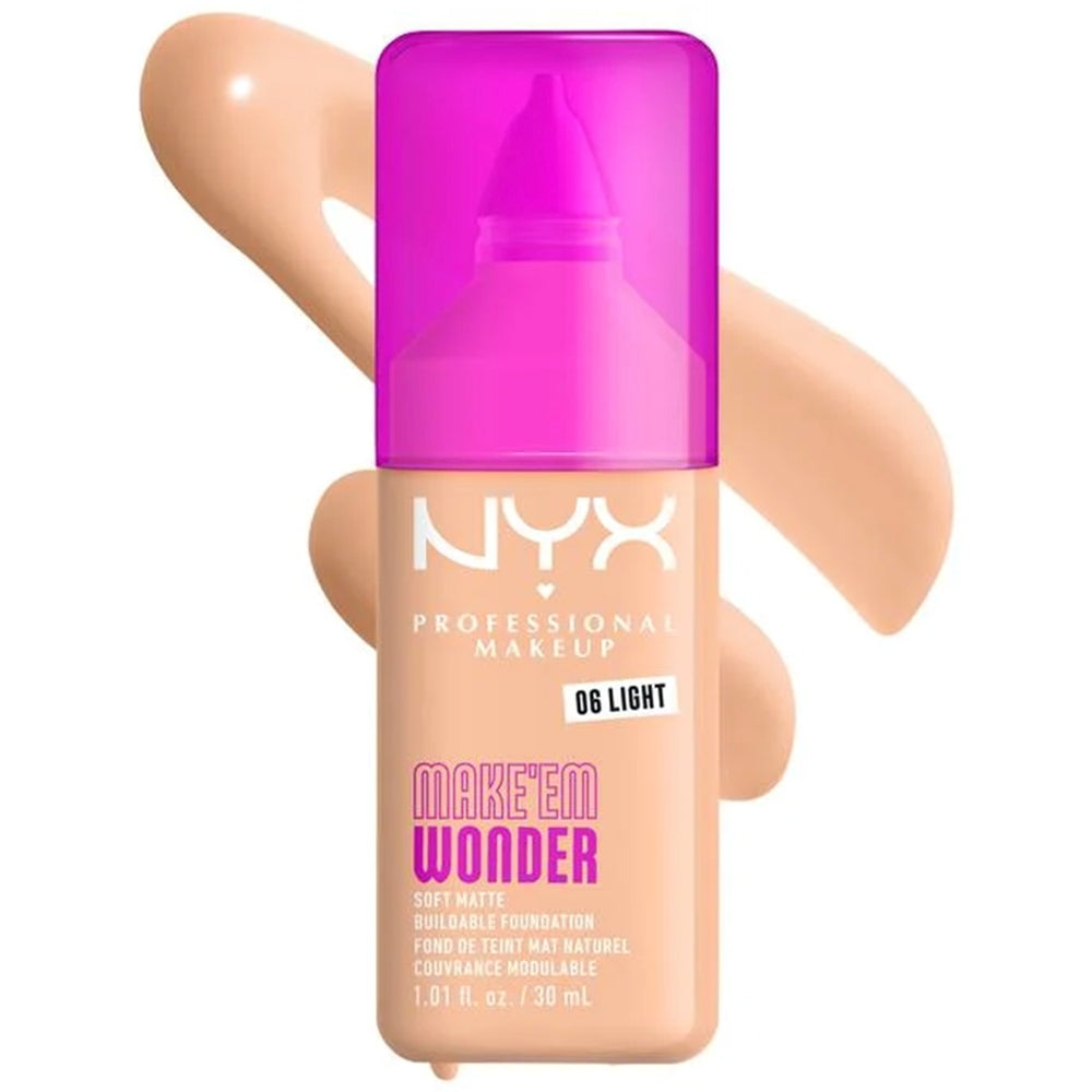 NYX MAKE EM WONDER FOND DE TEINT MAT SOUPLE MODULABLE, NYX WF